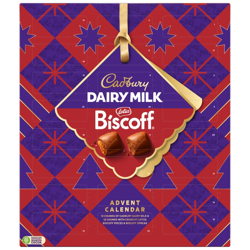 Cadbury Dairy Milk Biscoff Advent 236G