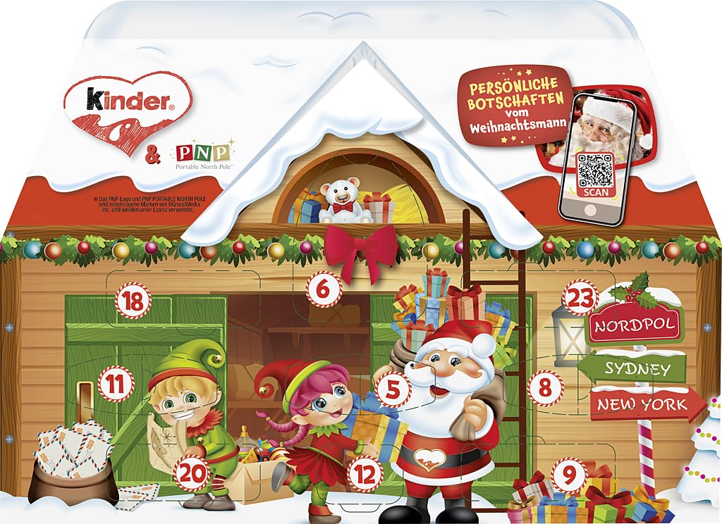 KINDER MIX ADVENTSKALENDER 3D-Haus 234gr