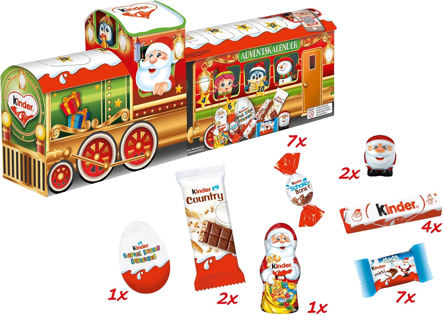 Kinder Advent Cal 3D train 226gr