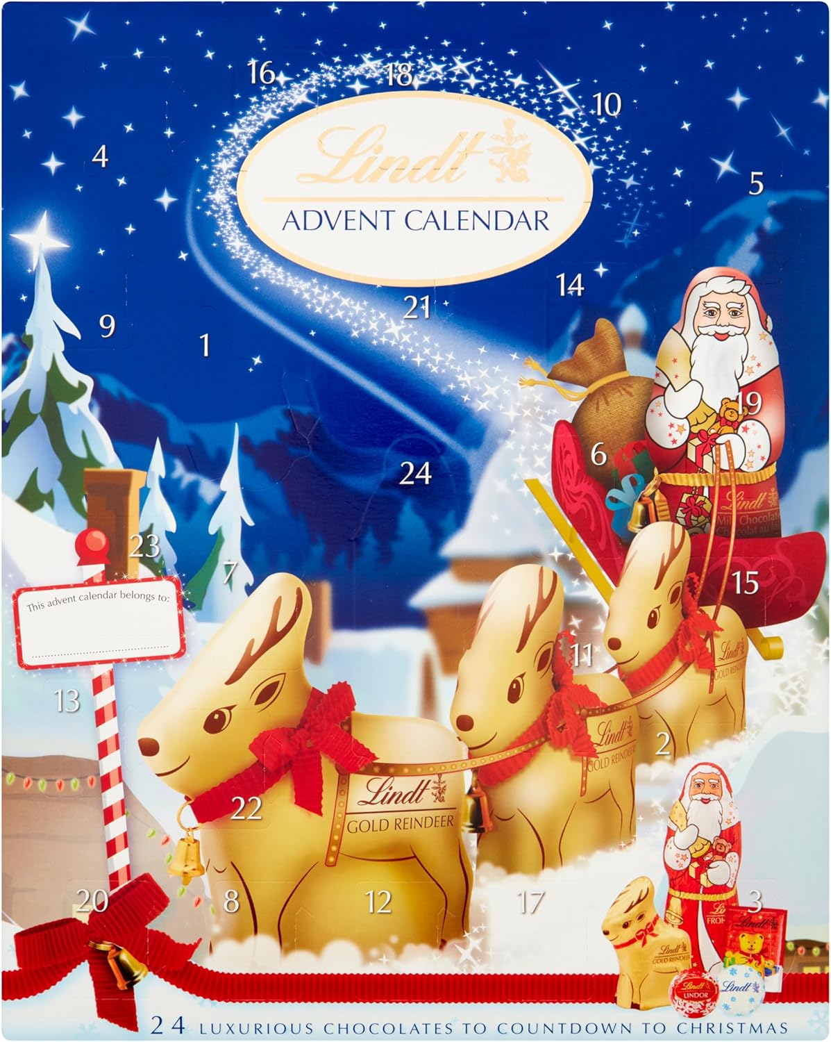 Lindt Adv Calendar 160 Gr