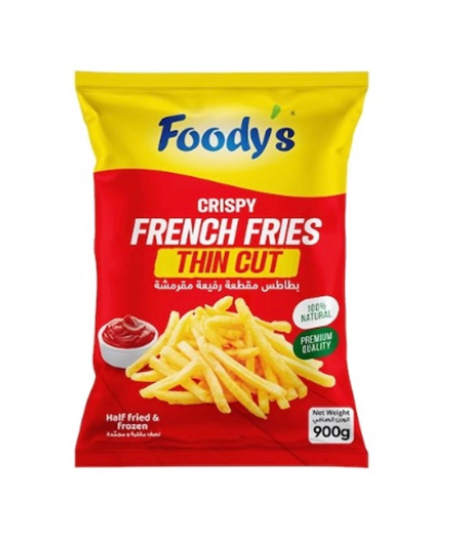 Foody'S French Fries Thin Cut 900g