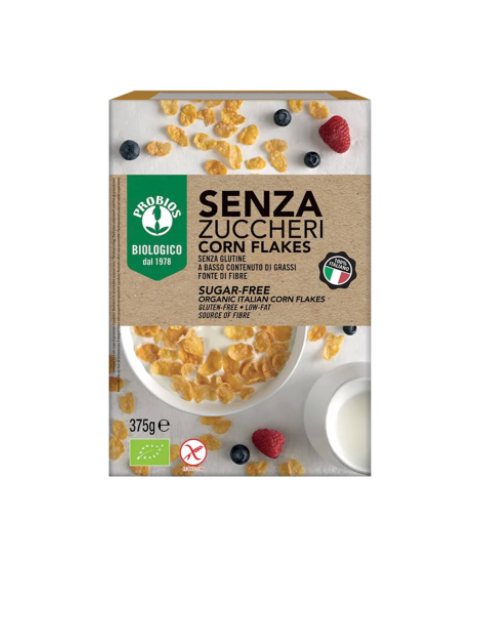Senza Zuccher Corn Flakes 375g